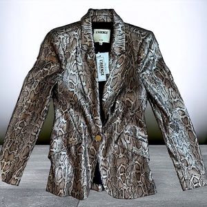 NWT L’Agence sequin snake print blazer - 0